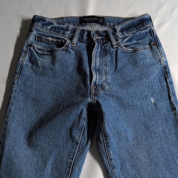 Abercrombie & Fitch Blue Straight Leg Jeans - Picture 1 of 11